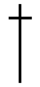 Cross on the wall